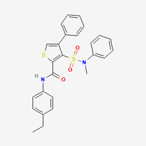 N-(4-ethylphenyl)-3-[methyl(phenyl)sulfamoyl]-4-phenylthiophene-2-carboxamide