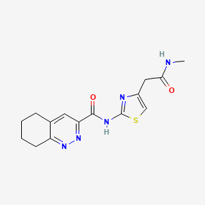 N-[4-[2-(Methylamino)-2-oxoethyl]-1,3-thiazol-2-yl]-5,6,7,8-tetrahydrocinnoline-3-carboxamide