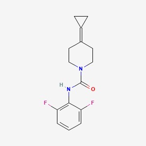 4-cyclopropylidene-N-(2,6-difluorophenyl)piperidine-1-carboxamide