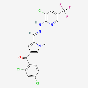 4-(2,4-dichlorobenzoyl)-1-methyl-1H-pyrrole-2-carbaldehyde N-[3-chloro-5-(trifluoromethyl)-2-pyridinyl]hydrazone