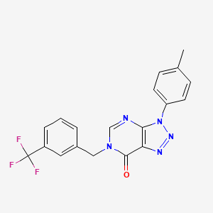 3-(p-tolyl)-6-(3-(trifluoromethyl)benzyl)-3H-[1,2,3]triazolo[4,5-d]pyrimidin-7(6H)-one