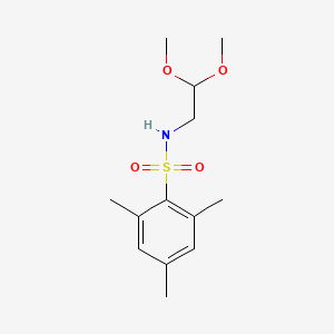 molecular formula C13H21NO4S B2721510 N-(2,2-dimethoxyethyl)-2,4,6-trimethylbenzene-1-sulfonamide CAS No. 497061-22-0