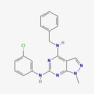 N4-benzyl-N6-(3-chlorophenyl)-1-methyl-1H-pyrazolo[3,4-d]pyrimidine-4,6-diamine