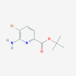 molecular formula C10H13BrN2O2 B2721516 Tert-butyl 6-amino-5-bromopyridine-2-carboxylate CAS No. 2248417-92-5