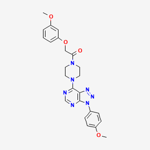 2-(3-methoxyphenoxy)-1-(4-(3-(4-methoxyphenyl)-3H-[1,2,3]triazolo[4,5-d]pyrimidin-7-yl)piperazin-1-yl)ethanone