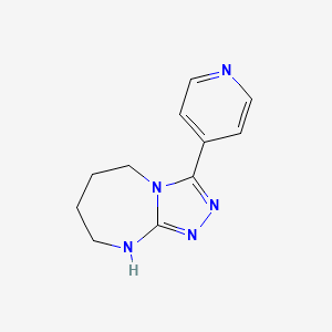 3-pyridin-4-yl-6,7,8,9-tetrahydro-5H-[1,2,4]triazolo[4,3-a][1,3]diazepine