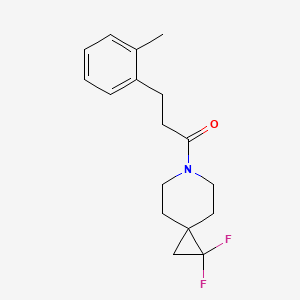 1-(1,1-Difluoro-6-azaspiro[2.5]octan-6-yl)-3-(o-tolyl)propan-1-one