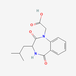 2-[3-(2-methylpropyl)-2,5-dioxo-2,3,4,5-tetrahydro-1H-1,4-benzodiazepin-1-yl]acetic acid