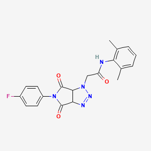 N-(2,6-dimethylphenyl)-2-[5-(4-fluorophenyl)-4,6-dioxo-4,5,6,6a-tetrahydropyrrolo[3,4-d][1,2,3]triazol-1(3aH)-yl]acetamide