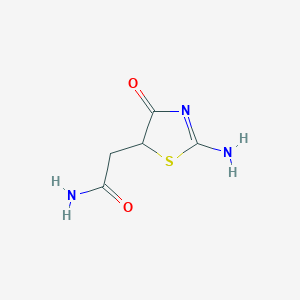2-(2-Imino-4-oxo-1,3-thiazolidin-5-yl)acetamide