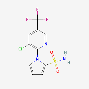 1-[3-chloro-5-(trifluoromethyl)-2-pyridinyl]-1H-pyrrole-2-sulfonamide