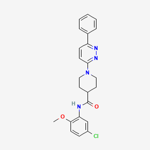 N-(5-chloro-2-methoxyphenyl)-1-(6-phenylpyridazin-3-yl)piperidine-4-carboxamide