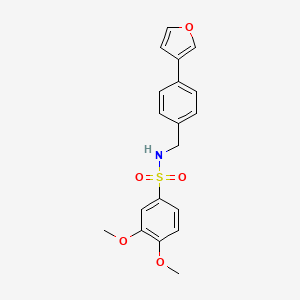 N-(4-(furan-3-yl)benzyl)-3,4-dimethoxybenzenesulfonamide