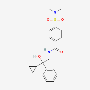 molecular formula C20H24N2O4S B2721541 N-(2-CYCLOPROPYL-2-HYDROXY-2-PHENYLETHYL)-4-(DIMETHYLSULFAMOYL)BENZAMIDE CAS No. 1421493-06-2