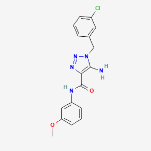 5-amino-1-(3-chlorobenzyl)-N-(3-methoxyphenyl)-1H-1,2,3-triazole-4-carboxamide
