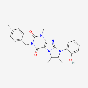 8-(2-hydroxyphenyl)-1,6,7-trimethyl-3-(4-methylbenzyl)-1H-imidazo[2,1-f]purine-2,4(3H,8H)-dione
