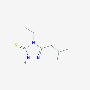 4-ethyl-3-(2-methylpropyl)-1H-1,2,4-triazole-5-thione