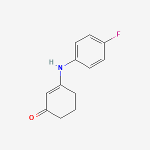 3-[(4-Fluorophenyl)amino]cyclohex-2-en-1-one