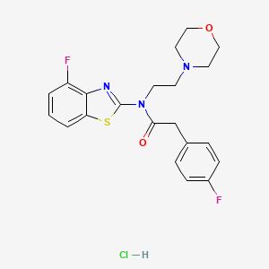 N-(4-fluorobenzo[d]thiazol-2-yl)-2-(4-fluorophenyl)-N-(2-morpholinoethyl)acetamide hydrochloride