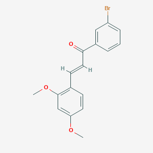 (2E)-1-(3-bromophenyl)-3-(2,4-dimethoxyphenyl)prop-2-en-1-one