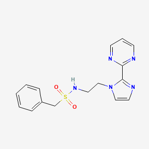 1-phenyl-N-(2-(2-(pyrimidin-2-yl)-1H-imidazol-1-yl)ethyl)methanesulfonamide
