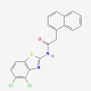 molecular formula C19H12Cl2N2OS B2721584 N-(4,5-dichloro-1,3-benzothiazol-2-yl)-2-(naphthalen-1-yl)acetamide CAS No. 868230-88-0