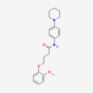 molecular formula C22H28N2O3 B2721592 4-(2-methoxyphenoxy)-N-(4-piperidylphenyl)butanamide CAS No. 773150-97-3