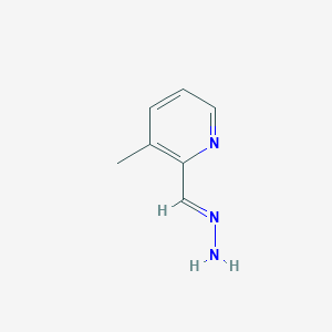 molecular formula C7H9N3 B027216 (E)-2-(hydrazonomethyl)-3-methylpyridine CAS No. 106911-07-3