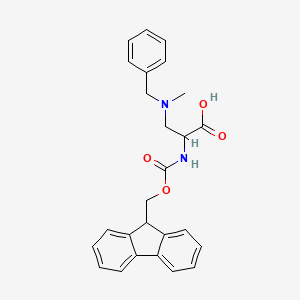 molecular formula C26H26N2O4 B2721604 3-[苄基(甲基)氨基]-2-(9H-芴-9-基甲氧羰基氨基)丙酸 CAS No. 2137504-28-8
