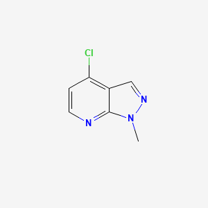 molecular formula C7H6ClN3 B2721610 4-Chloro-1-methyl-1H-pyrazolo[3,4-b]pyridine CAS No. 1268520-92-8
