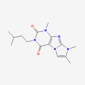3-isopentyl-1,7,8-trimethyl-1H-imidazo[2,1-f]purine-2,4(3H,8H)-dione