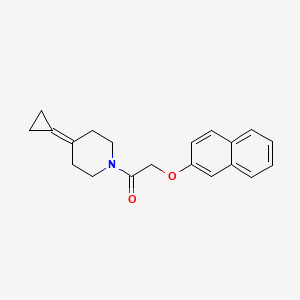1-(4-Cyclopropylidenepiperidin-1-yl)-2-(naphthalen-2-yloxy)ethanone