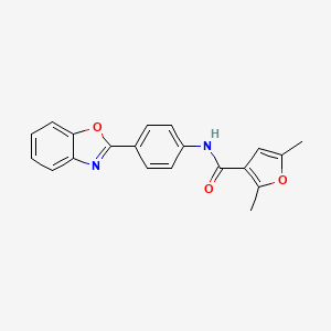 N-(4-(benzo[d]oxazol-2-yl)phenyl)-2,5-dimethylfuran-3-carboxamide