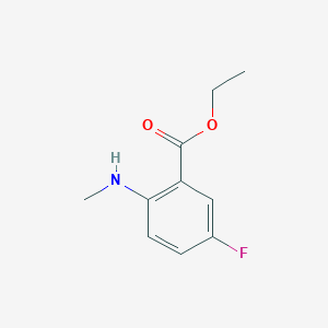 molecular formula C10H12FNO2 B2721651 Ethyl 5-fluoro-2-(methylamino)benzoate CAS No. 2248286-93-1