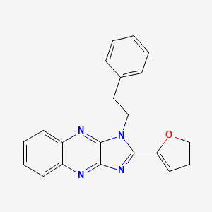 molecular formula C21H16N4O B2721660 2-(furan-2-yl)-1-(2-phenylethyl)-1H-imidazo[4,5-b]quinoxaline CAS No. 840459-01-0