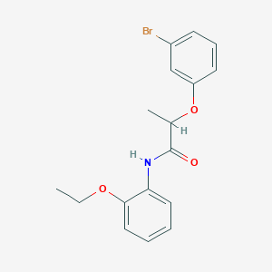 molecular formula C17H18BrNO3 B2721669 2-(3-溴苯氧基)-N-(2-乙氧基苯基)丙酰胺 CAS No. 632290-70-1
