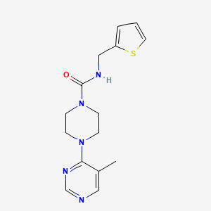 4-(5-methylpyrimidin-4-yl)-N-(thiophen-2-ylmethyl)piperazine-1-carboxamide