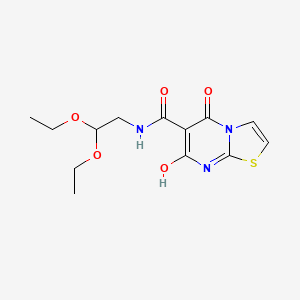 molecular formula C13H17N3O5S B2721675 N-(2,2-diethoxyethyl)-7-hydroxy-5-oxo-5H-[1,3]thiazolo[3,2-a]pyrimidine-6-carboxamide CAS No. 898431-55-5