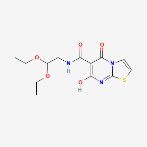 molecular formula C13H17N3O5S B2721675 N-(2,2-diethoxyethyl)-7-hydroxy-5-oxo-5H-thiazolo[3,2-a]pyrimidine-6-carboxamide CAS No. 898431-55-5