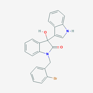 molecular formula C23H17BrN2O2 B272168 1-(2-bromobenzyl)-3-hydroxy-1,3-dihydro-3,3'-(1'H,2H)-bisindol-2-one 