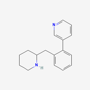 3-[2-(Piperidin-2-ylmethyl)phenyl]pyridine