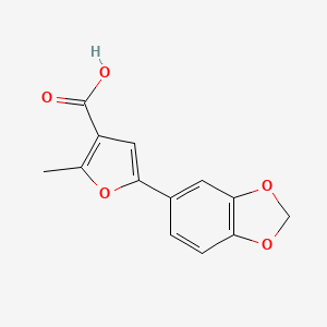 5-(1,3-Benzodioxol-5-yl)-2-methylfuran-3-carboxylic acid