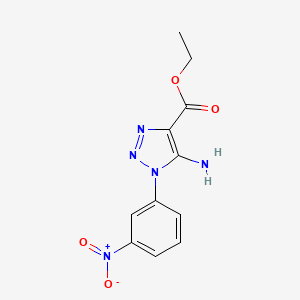 ethyl 5-amino-1-(3-nitrophenyl)-1H-1,2,3-triazole-4-carboxylate