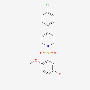 molecular formula C19H20ClNO4S B2721723 4-(4-Chlorophenyl)-1-[(2,5-dimethoxyphenyl)sulfonyl]-1,2,3,6-tetrahydropyridine CAS No. 866152-48-9