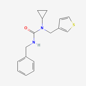 molecular formula C16H18N2OS B2721727 3-Benzyl-1-cyclopropyl-1-(thiophen-3-ylmethyl)urea CAS No. 1234973-20-6