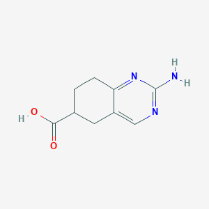 molecular formula C9H11N3O2 B2721728 2-氨基-5,6,7,8-四氢喹唑啉-6-羧酸 CAS No. 1506267-75-9