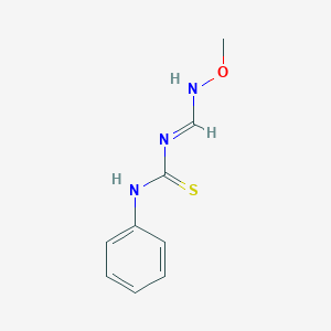 molecular formula C9H11N3OS B2721743 3-[(1Z)-(methoxyimino)methyl]-1-phenylthiourea CAS No. 338976-99-1