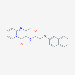 molecular formula C21H17N3O3 B2721753 N-(2-methyl-4-oxo-4H-pyrido[1,2-a]pyrimidin-3-yl)-2-(naphthalen-2-yloxy)acetamide CAS No. 897616-67-0