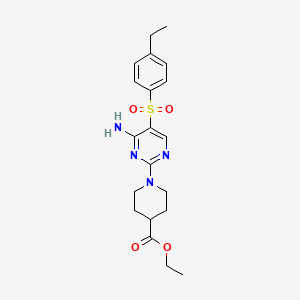 N-(2-methoxyphenyl)-3-[(6-phenylpyrimidin-4-yl)oxy]benzamide