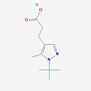 3-(1-Tert-butyl-5-methylpyrazol-4-yl)propanoic acid